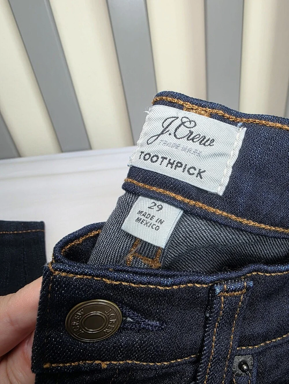 J. Crew Toothpick Skinny Jeans in Dark Indigo Womens Size 29